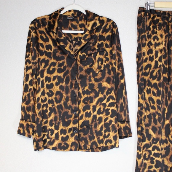 Soma Sensual Pajama Set Leopard Print - Picture 7 of 9